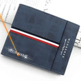 Load image into Gallery viewer, Customizable Small PU Leather Wallet Men
