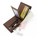 Load image into Gallery viewer, Customizable Small PU Leather Wallet Men
