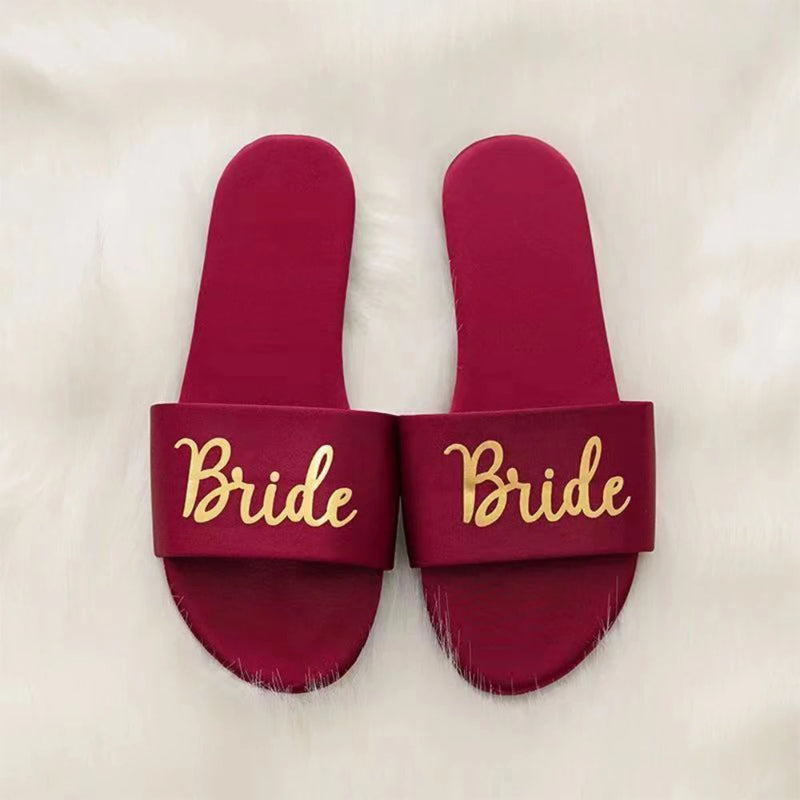 Custom Satin Slippers