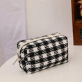 Load image into Gallery viewer, Personalized Embroidered Makeup Bag Plaid
