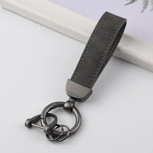 Customizable Leather Key Ring