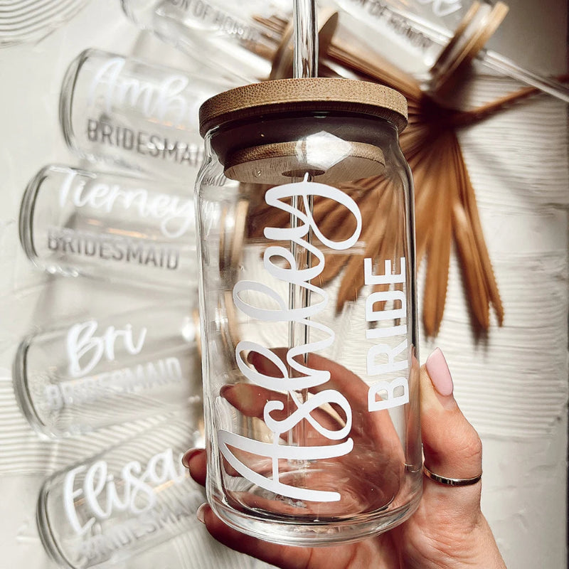 Customizable Glass Tumbler