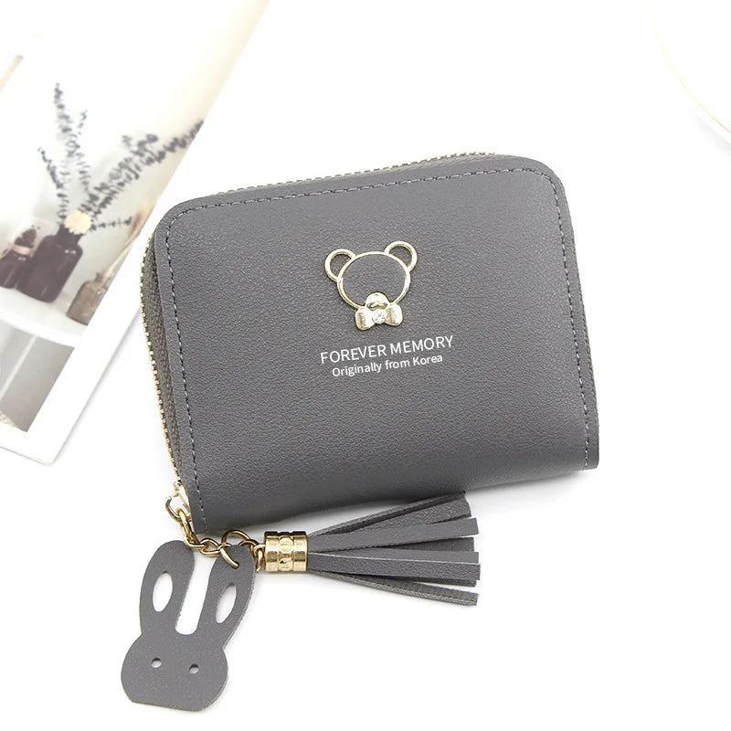 Customizable Mini Wallet With Teddy Bear