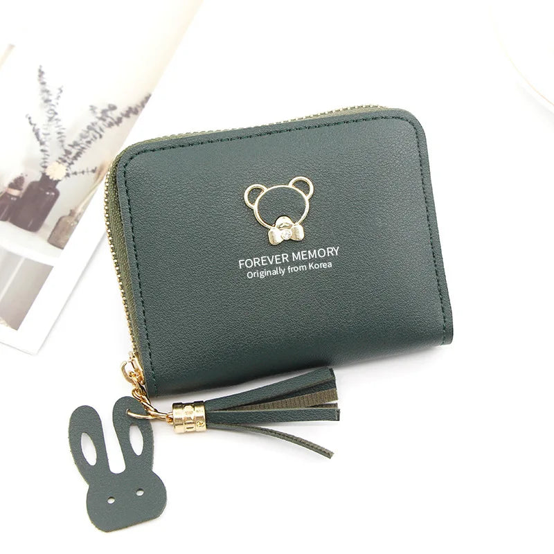 Customizable Mini Wallet With Teddy Bear