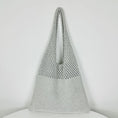 Load image into Gallery viewer, Knitted Wool Tote Bag Customizable Embroidery Light Grey
