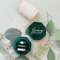 Load image into Gallery viewer, Small Customizable Velvet Jewelry Box
