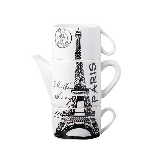 Eiffel Tower Ceramic Tea Set