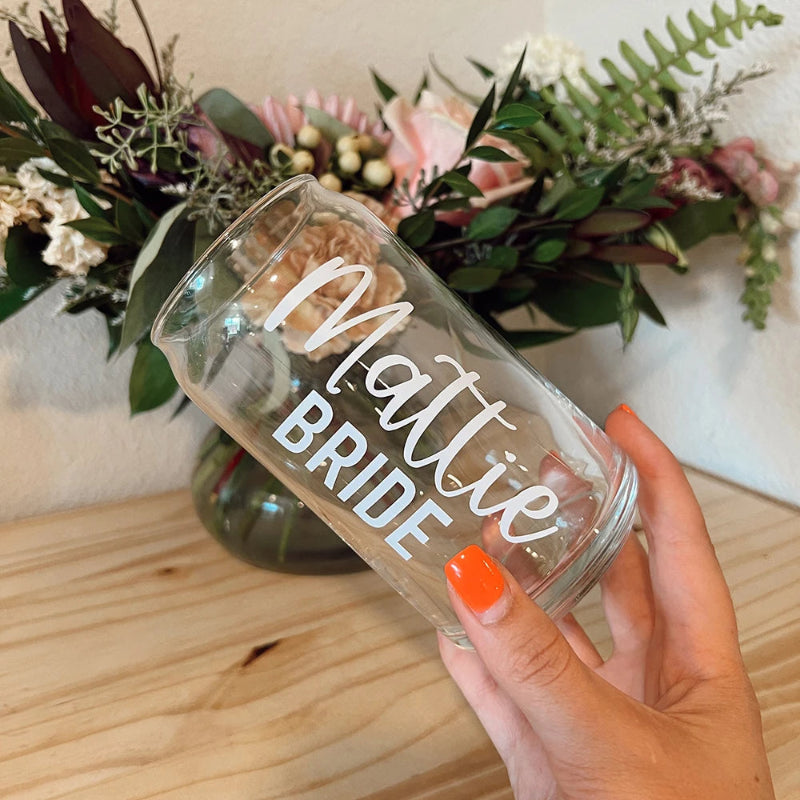 Customizable Glass Tumbler