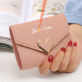 Load image into Gallery viewer, Small Women Wallet With Heart Customizable
