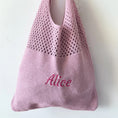 Load image into Gallery viewer, Knitted Wool Tote Bag Customizable Embroidery
