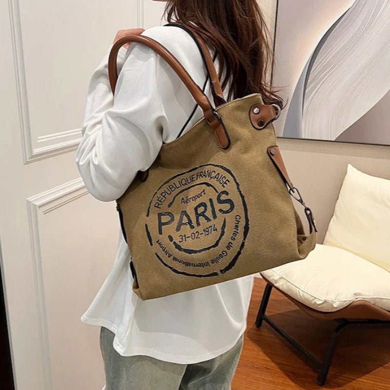 Bag Paris Canvas green kaki