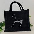 Load image into Gallery viewer, Straw Bag Customizable Black or White
