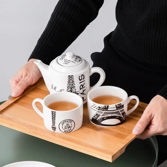 Eiffel Tower Ceramic Tea Set