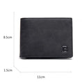 Load image into Gallery viewer, Men PU Leather Short Wallet Customizable
