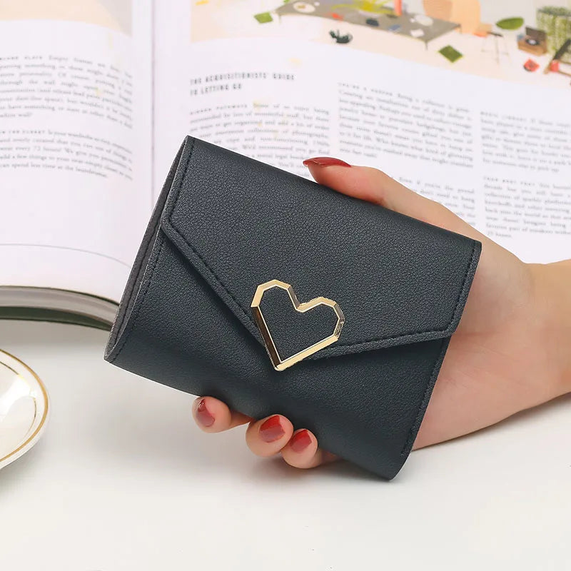 Small Women Wallet With Heart Customizable