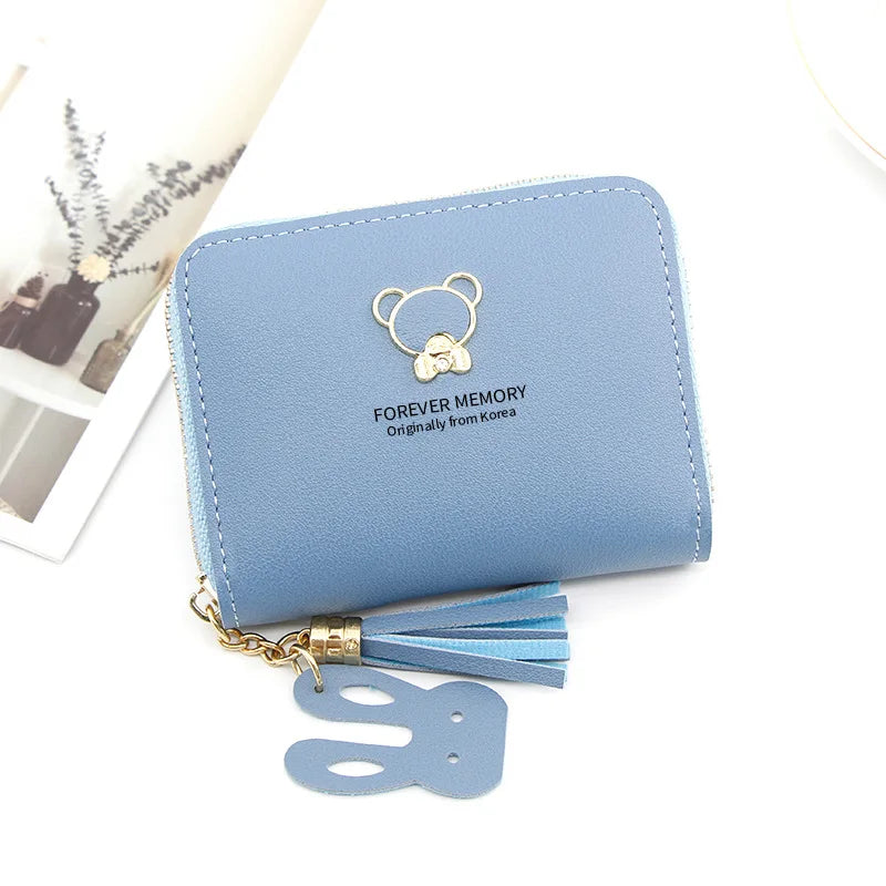 Customizable Mini Wallet With Teddy Bear