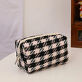 Load image into Gallery viewer, Personalized Embroidered Makeup Bag Plaid
