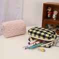 Load image into Gallery viewer, Personalized Embroidered Makeup Bag Plaid
