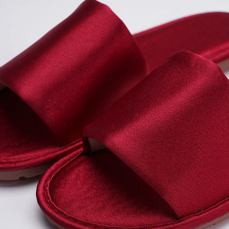 Custom Satin Slippers