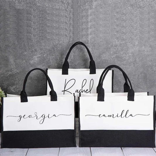 Black & White Customizable Bag