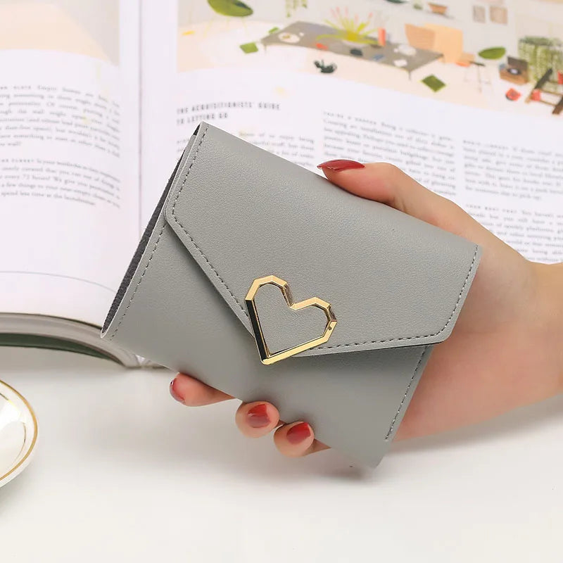 Small Women Wallet With Heart Customizable