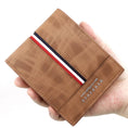 Load image into Gallery viewer, Customizable Small PU Leather Wallet Men
