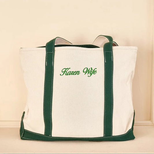 Two-toned Customizable Tote Bag