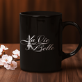 Load image into Gallery viewer, Mug black La Vie Est Belle
