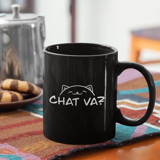 Mug Black Chat Va