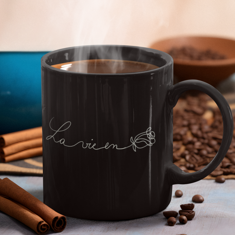 Mug Black La Vie en Rose