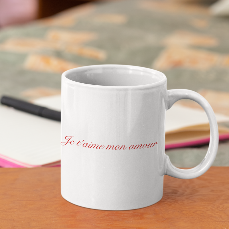 Mug White Je t'Aime Mon Amour