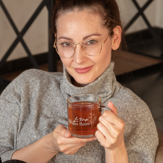 Glass Mug Le Temps Des Fleurs