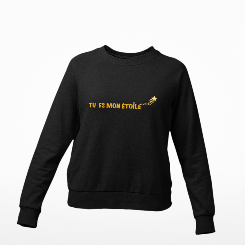 Sweater Black Tu es Mon Etoile