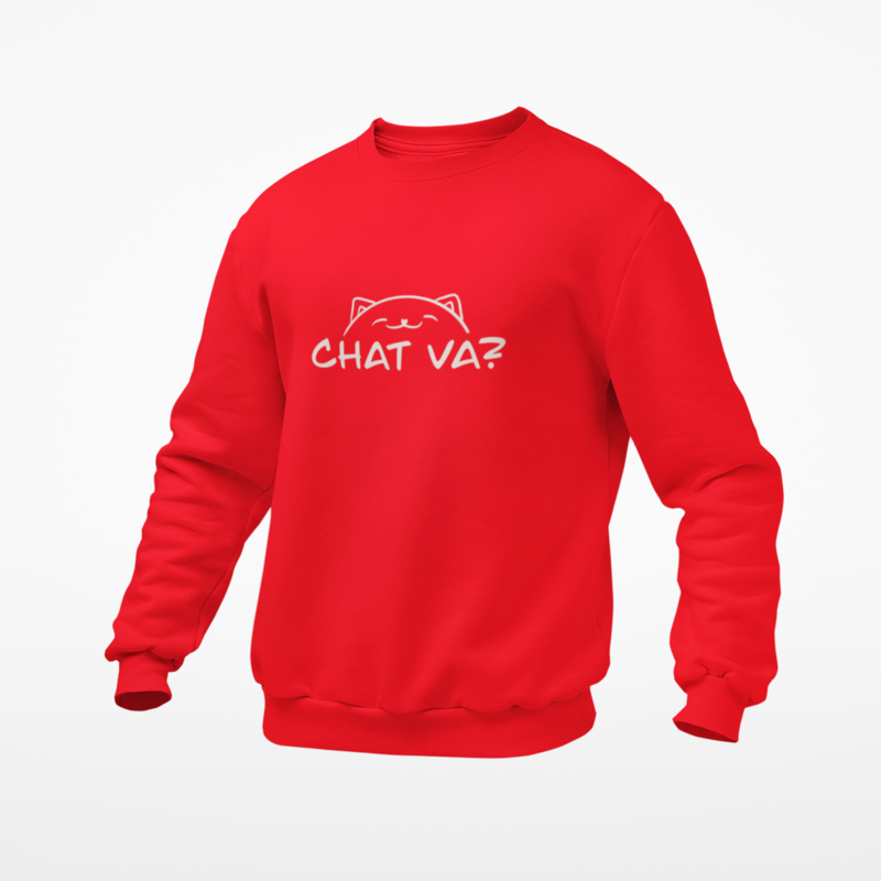 Sweater Red Chat Va