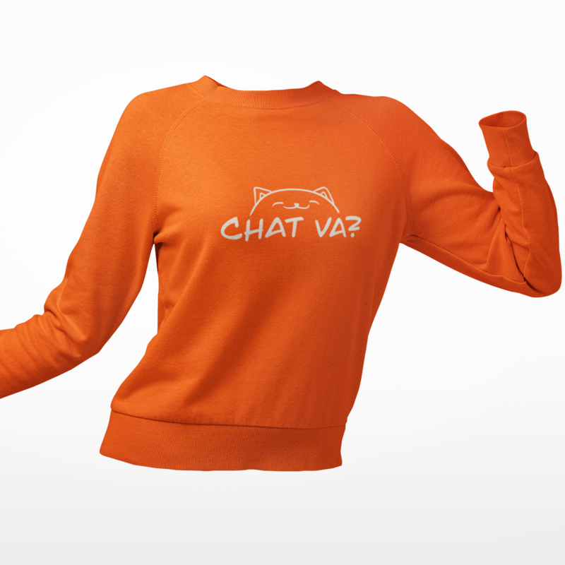 Sweater Orange Chat Va