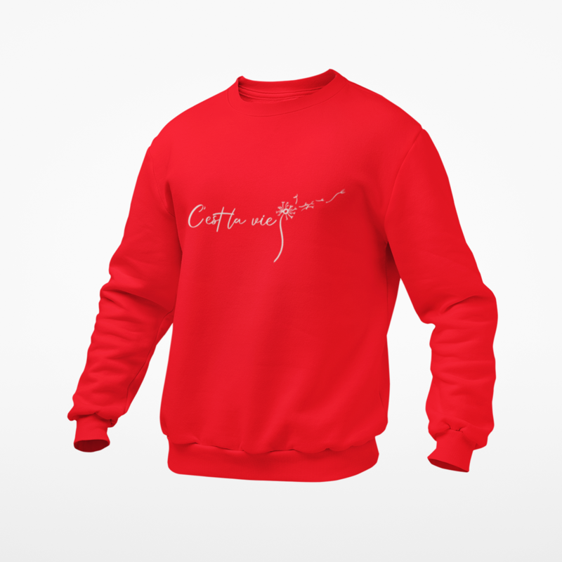 Sweater Red C'est La Vie