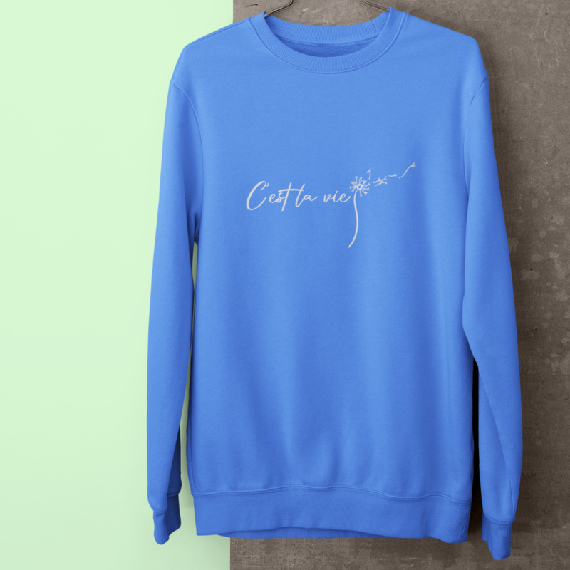 Sweater Blue C'est La Vie