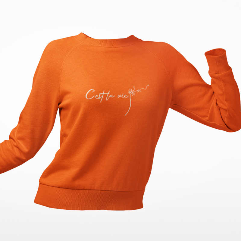 Sweater Orange C'est La Vie