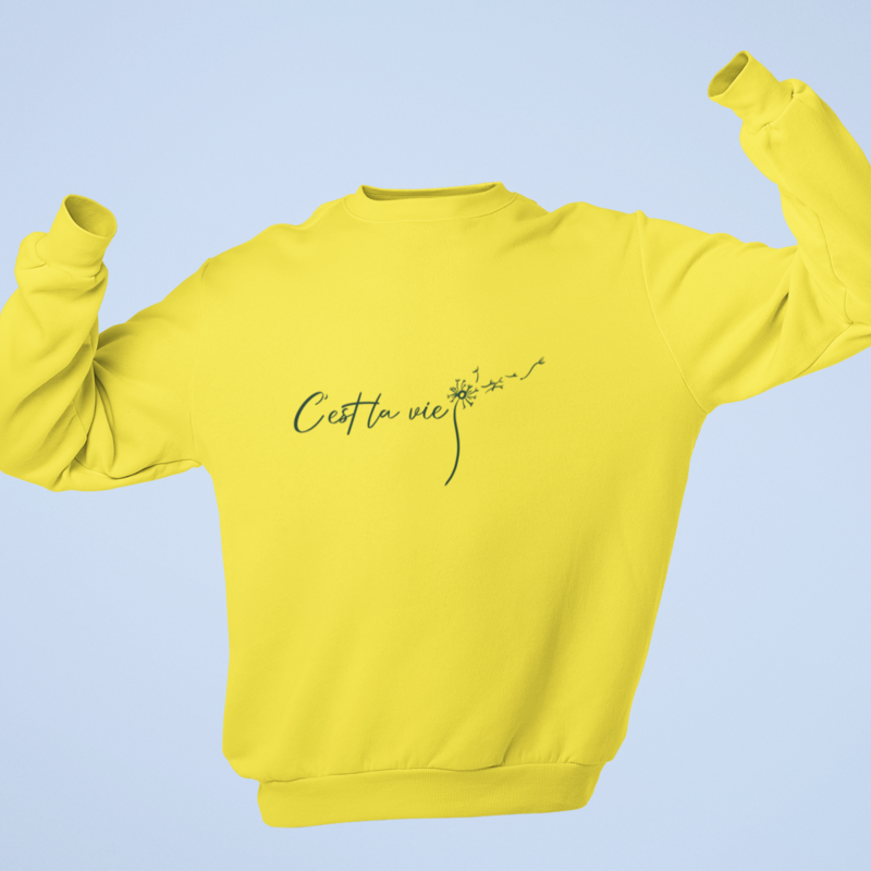 Sweater Yellow C'est La Vie