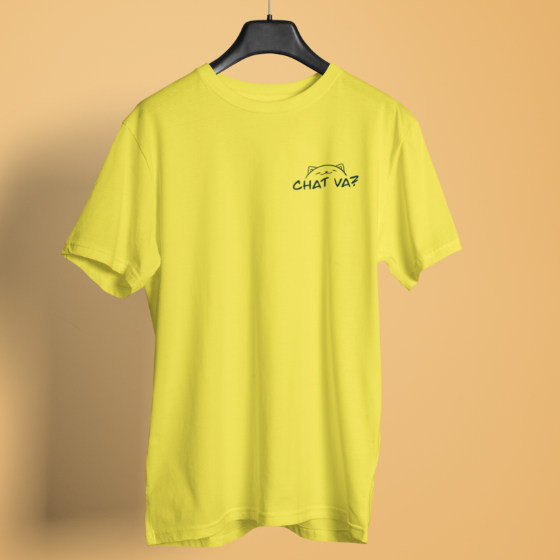 Tee Shirt Yellow Chat Va