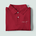 Load image into Gallery viewer, Polo Shirt Red C'est La Vie
