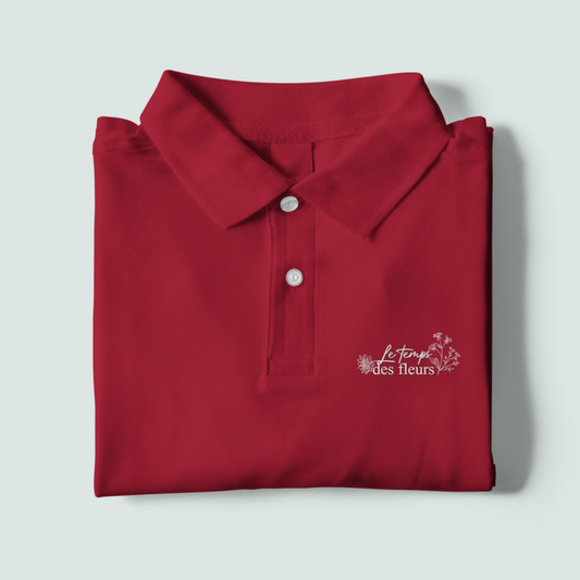 Polo Shirt Red Le Temps Des Fleurs