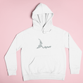 Load image into Gallery viewer, Hoodie White Amour With Flowers
