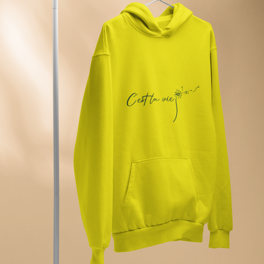 Hoodie Yellow C'est La Vie