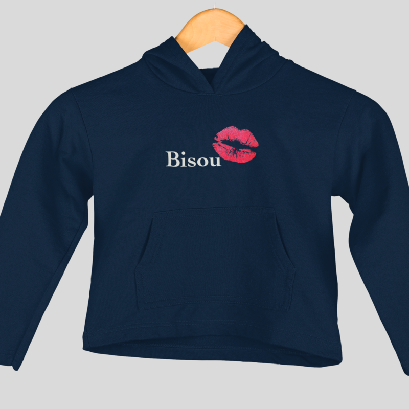 Child Navy Hoodie Bisou