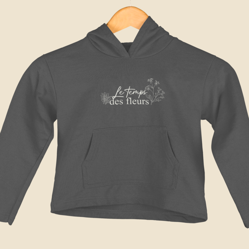 Child Hoodie Gray Le Temps des Fleurs