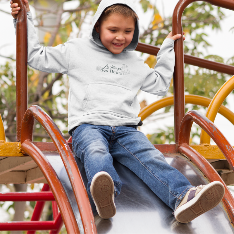 Child Hoodie White Le Temps des Fleurs