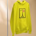 Load image into Gallery viewer, Hoodie Yellow Stamp Paris
