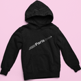 Load image into Gallery viewer, Hoodie Black Airplane Paris
