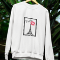 Load image into Gallery viewer, Sweater White Stamp Paris
